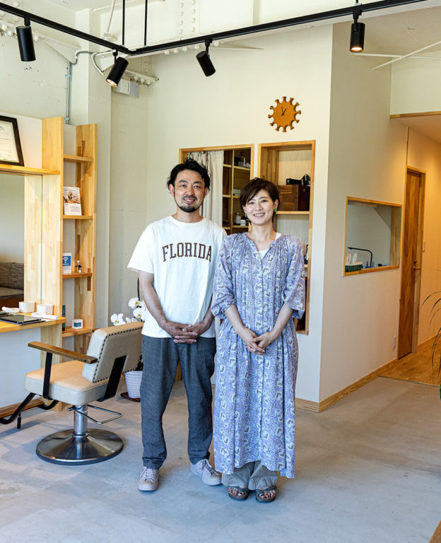 ずっと空きテナントだった場所を　美容室とバルクショップへ